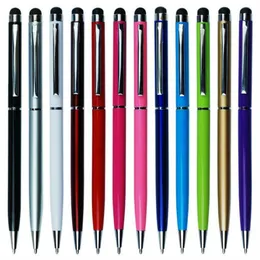 2 i 1 Universal Stylus Touch Pen Färgglada för telefon Kapacitiva Tablet Stylus Pen Mobiltelefon Stylus Pennor