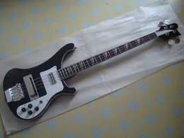 Rare Custom 4 Strings Black 4003 Bass Chrome Hardware Rosewood Fretboard Triangle MOP Inlay ric Bass Factory outlet