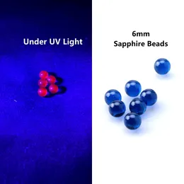 New 4mm 6mm Sapphire Terp Beads Insert Suitable for Beveled Edge Quartz Banger 10mm 14mm 18mm Nails Glass Bongs Dab Rigs