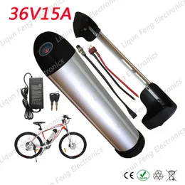 EU US ingen skatt Elektrisk cykelbatteri 36V 15Ah E-Bike Li-Ion Batteri 36 V 15AH Lithium Scooter Batteri för eBike 36V 500W motor.