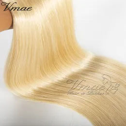 VMAE Toppkvalitet 100% Brasiliansk Nano Tips Virgin Remy Keratin Fusion Human Hair Extensions Straight Double Drawn 1g / Strand 50g 14 "till 26"