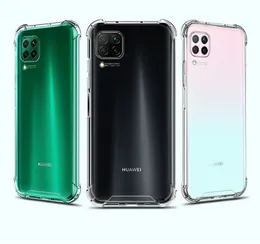 Transparent Shockproof Acrylic Hybrid Armor Hard Back Case Cover for Huawei P20 P30 P40 Pro Lite Mate20 Mate30 Pro Y9S Samsung Moto LG