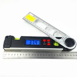 Freeshipping Digital Angle Finder 0-270 Degree Gauge Protractor Ruler Miltre Angle Finder With Dual Spirit Level Inclinometer