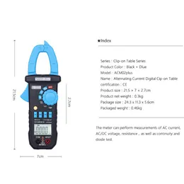 Freeshipping Auto faixa manual Faixa 600A 3999 conta corrente AC Digital Clamp Meter