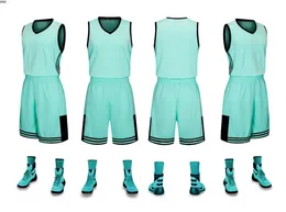 2019 Ny Blank Basketballtröja Tryckt Logo Mens Storlek S-XXL Billiga Pris Snabb Frakt Bra kvalitet Ny Teal NT001NQ