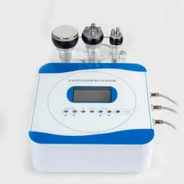 3 i 1 Ultrasonic RF Cavitation Slimming Machine för skönhetssalong Använd med 40kHz kavitationskropp och ansikte RF för hudstramning