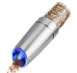 Electric Automatic Mill Pepper and Salt Grinder LED Light Peper Spice Grain Mills Porcelain Grinding Core Mill Kitchen Tools