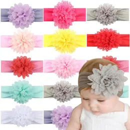 Hot sale chiffon flower baby headband cute girls headband newborn designer headband girls designer headbands baby hair accessories