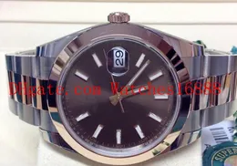 熱い販売の鋼鉄と18Kのローズゴールドメンズの腕時計デイトジャスト41mm 126301 Bi /カラーウォーンメンズ自動機械ムーブメントウォッチ