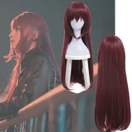 FGO Fate/Grand Order Scáthach Servant Wine Red Long Raight Cosplay Full Wig