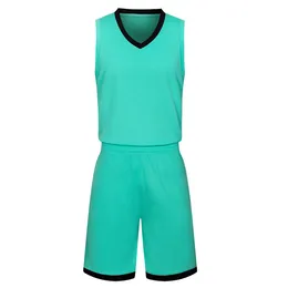 2019 Ny Blank Basketballtröja Tryckt Logo Mens Storlek S-XXL Billiga Pris Snabb Frakt Bra kvalitet Teal Green T003