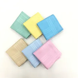 cotton handkerchief 12PCS 43 x43CM Pure Cotton Light Color Lady Handkerchief Big Satin handkerchief