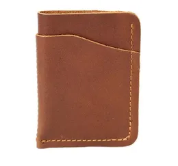 2019高いQuanlityメンズPU手作りクラッチ財布5スタイル小さなカードバッグ
