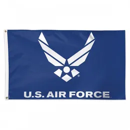 US Air Force Eagle and Star Flag 3x5Ft Bandiera a doppia cucitura 90x150cm Regalo per festival sportivi Poliestere Stampa digitale Vendita calda