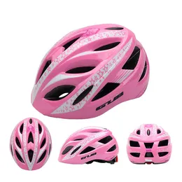 7pcs Un set GUB Star Ciclismo bambini Pieghevole Bambini Bicicletta Scooter Casco BMX Skate Fisso Sicuro Cap Ragazzo Ragazza - Blu