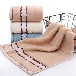 Asciugamano a righe jacquard in cotone diretto in fabbrica 3575 cm, asciugamano morbido e spesso gratuito