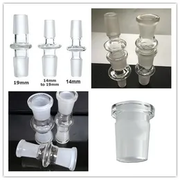 Glass Hookah Down-Pipes Adapter Reducing Adapters 18mm Male to 14mm Female Reducer Ash Catcher Slit Diffuser Bongs Water Pipe
