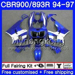 Комплект для HONDA CBR900RR CBR 893RR 1994 1995 1996 1997 кузов 260HM.41 CBR 893 CBR900 RR CBR893 RR cbr893rr завод синий горячий 94 95 96 97 обтекатель