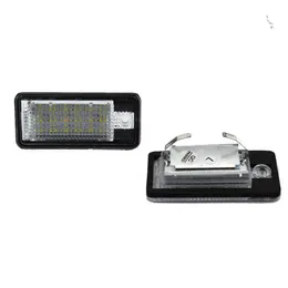 1Set Car LED License Number Plate Light Lamp White Light for Audi A3 S3 8P A4 B6 B7 A5 A6 4F Q7 A8 S8 C6 Cabriolet