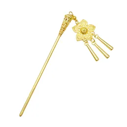 Retro Tassel Hairpins Chignon Pin Floral Style Hair Sticks With Dangle Pendant Hair smycken Tillbehör för kvinnor flickor