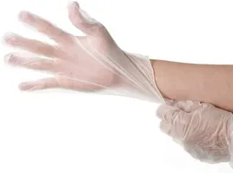 100 PCS Transparent Disposable PVC Gloves Dishwashing/Kitchen/Latex/Rubber/Garden Gloves Universal For Home Cleaning