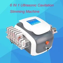 6 in1 40KHz cavitazione vuoto RF radiofrequenza rassodamento della pelle laser macchina per la perdita di peso lipolaser salone di rimozione del grasso