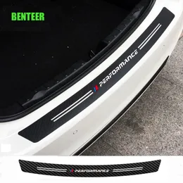 Carbon fiber power performance M car rear bumper sticker for bmw E34 E36 E60 E90 E46 E39 E70 F10 F20 F30 X5 X6