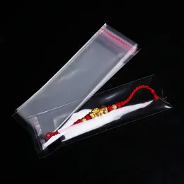 200 adet 12x30 cm Temizle Kendinden Yapışkanlı Mühür Opp Paketleme Çanta 4.72 "x 11.81" Şeffaf Plastik Zarf Çanta