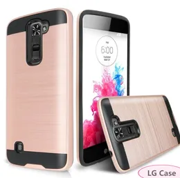 For LG K50 K40 Tribute Dynasty Stylo 5 4 Aristo 3 Plus G8 ThinQ V50 Case Armor Metal Cheap Hybrid Protector Cover