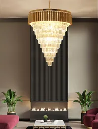 Nowoczesny LED Kryształowy Żyrandol Oświetlenie Lustre Chandeliers Lamparas Art Creative Osobowość Hotel Lobby Lekki Oprawa LLFA