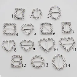 rhinestone Buckles invitation card Wedding Ribbon Slider, DIY Hair Accessories Free Shipping