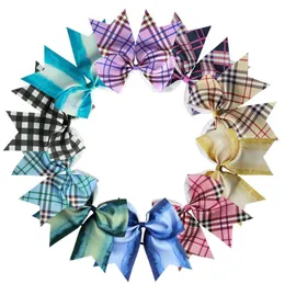 Cute Girls Lattice Headwear 8 cal Baby Headband Baby Party Plaid Hairbands Bigc Dovetail Akcesoria do włosów