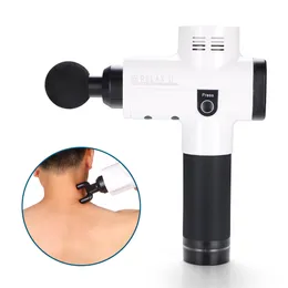 Electric Muscle Massager Fatigue Physical Massage High Frequency Vibrating Body Relaxing Pain Relif Massage Gun with 6 Heads