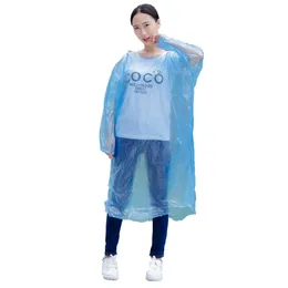 Disposable Raincoat Adult Emergency Waterproof Hood Poncho Travel Camping Måste regnrock Unisex One-Time Emergency Rainwear 1000PCS T1I1927