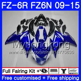 Body For YAMAHA FZ6N FZ6 R FZ 6N FZ6R 09 10 11 12 13 14 15 239HM.0 FZ-6R FZ 6R 2009 2010 2011 2012 2013 2014 2015 Fairings Factory blue blk
