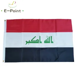 Irak flagga 3 * 5ft (90cm * 150cm) Polyester banner dekoration flygande hem trädgård flagga