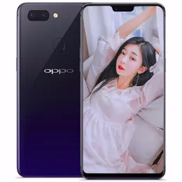 Original OPPO R15 4G LTE Celular 4GB RAM 128GB ROM Helio P60 Octa Core Android 6.28" OLED Tela Cheia 20.0MP OTG 3450mAh Impressão Digital ID Celular Inteligente