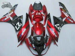 ABS plastmotorcykeläger kit för Kawasaki Ninja ZX-6R 2009 2010 2011 2012 Red Black Road Race Kinesiska Fairings Set ZX-6R ZX636 09-12