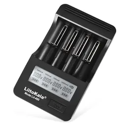 Liitokala Lii - 400 4 Slots Smart Batteriladdare Set LCD-skärm Snabbladdning