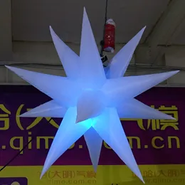 Personalizado inflável gigante balão Estrela Com Faixa de LED e ventilador CE Para Nightclub decoração do teto