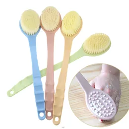 2019 NEW Long Handled Plastic Bath Shower Back SPA Brush Scrubber Skin Cleaning Brushes Body For Bathroom Accessories Clean Tool