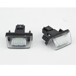 2st auto registreringsskylt LED -lampa Vit färg LED -lätta biltillbehör