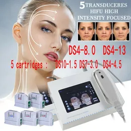 Portable Mini Hifu 10000 Shots Wrinkle Removal Skin Care Machine Fokuserad Ultraljuds ansiktslyftutrustning