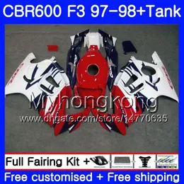 + Бак для HONDA CBR600FS CBR600RRR CBR600 F3 1997 1998 Bodys запас красный синий новый 290HM.77 CBR 600 F3 FS CBR 600F3 97 98 CBR600F3 97 98 обтекатель