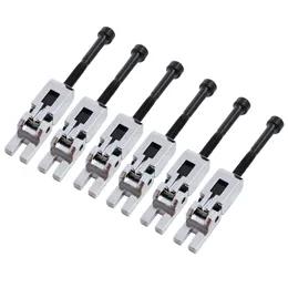 6PCS Electric Guitar Double Locking Systyem Locked String Saddles Tremolo Bridge Black/Chrome/Gold