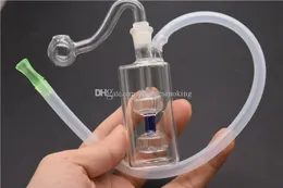Sigara Borular Mini küçük kare su ısıtıcısı Cam Suyu Boru Petek Bong 10mm Kül yakalayıcılar Bong Girdap Petek Parlak Petrol Kuyuları Su