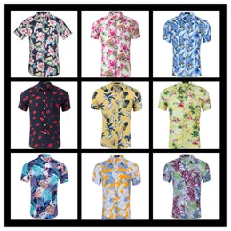 Billigt Pris Försäljning Sommar Hawaiian Beach Stil 3D Grafisk Palm Kokosnöt Träd Floral Men Utskrift Casual Shirts Aloha Holiday Beach Top Shirts