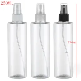 30PCS / الكثير 250ML فارغة من البلاستيك زجاجة رش زجاجة عطر رذاذ شفافة 250CC مستحضرات التجميل التعبئة والتغليف الحاويات