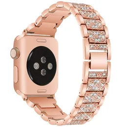 Luxus-Armband für Apple Watch Ultra 49 mm Band 41 mm 45 mm 44 mm 40 mm 38 mm 42 mm Damen Diamanten iwatch Serie 8 7 6 SE 5 4 3 2 1 Armband aus Edelstahl