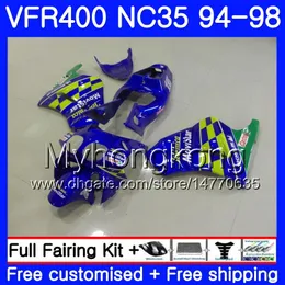 Kit für HONDA RVF400R Movistar Blau VFR400 NC35 V4 VFR400R 94 95 96 97 98 270HM.14 RVF VFR 400 R VFR 400R 1994 1995 1996 1997 1998 Verkleidung